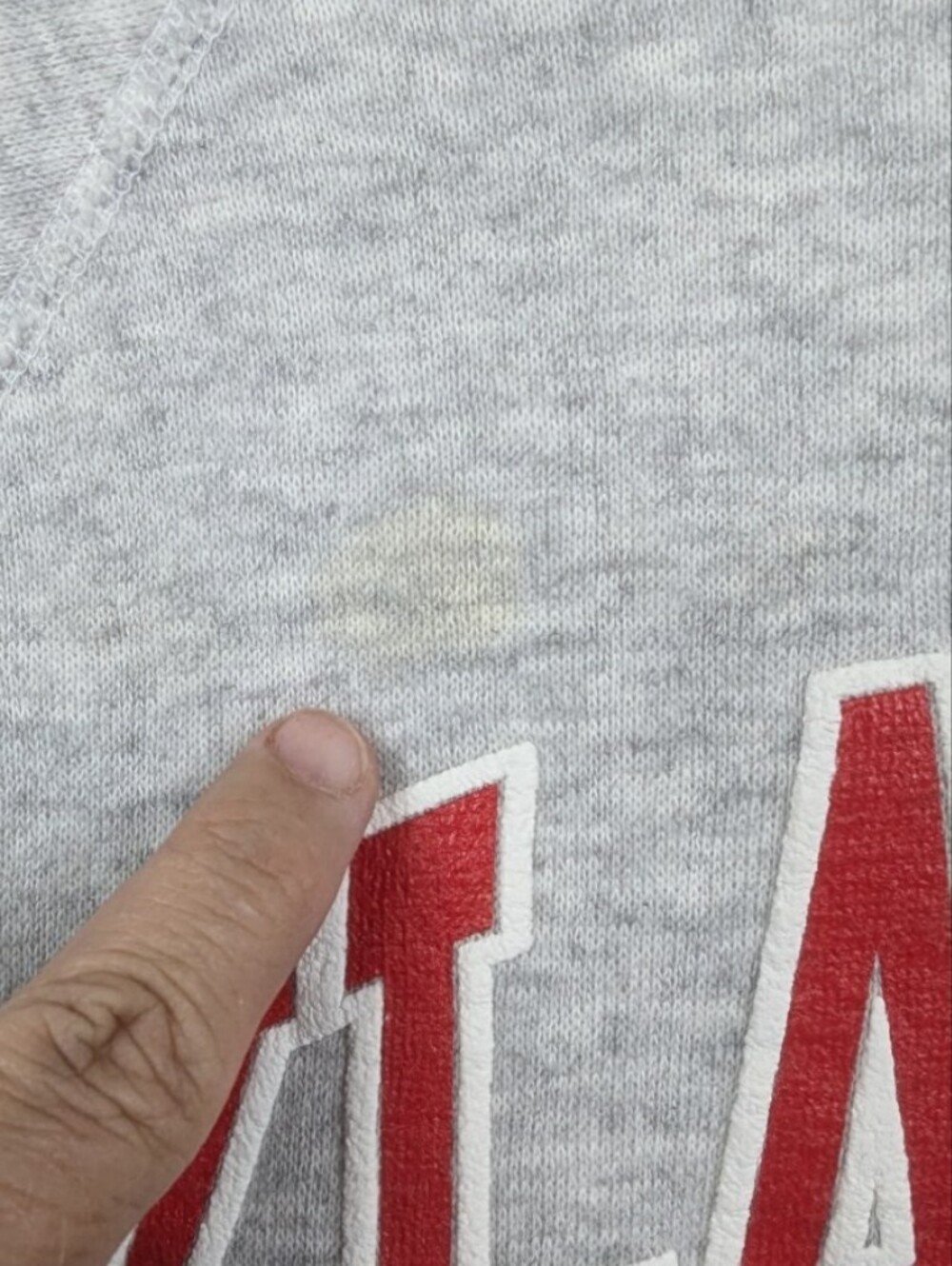 Vintage Medium 90s Oklahoma Sooners Tultex Crewneck Sweatshirt  Gray USA Made - Picture 5 of 13